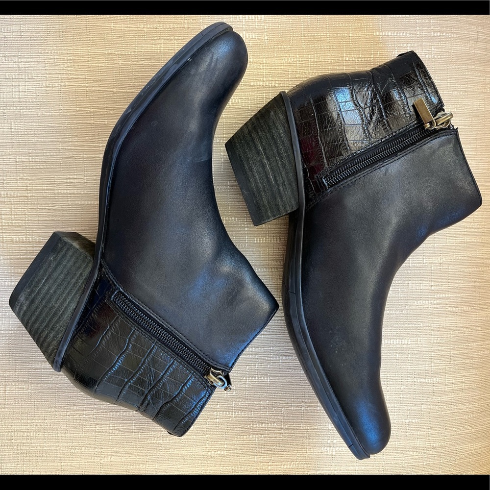 Clarks Artisan Black Ankle Boots